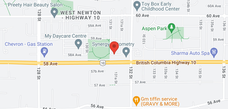 map of 13116 58A AVENUE